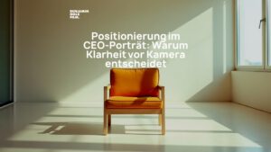 Statement-Bild: "Positionierung im CEO-Porträt: Warum Klarheit vor Kamera entscheidet"