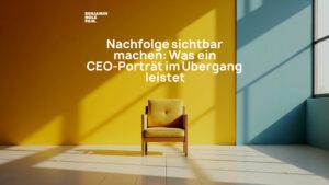 Statement-Bild: "Nachfolge sichtbar machen: Was ein CEO-Porträt im Übergang leistet"