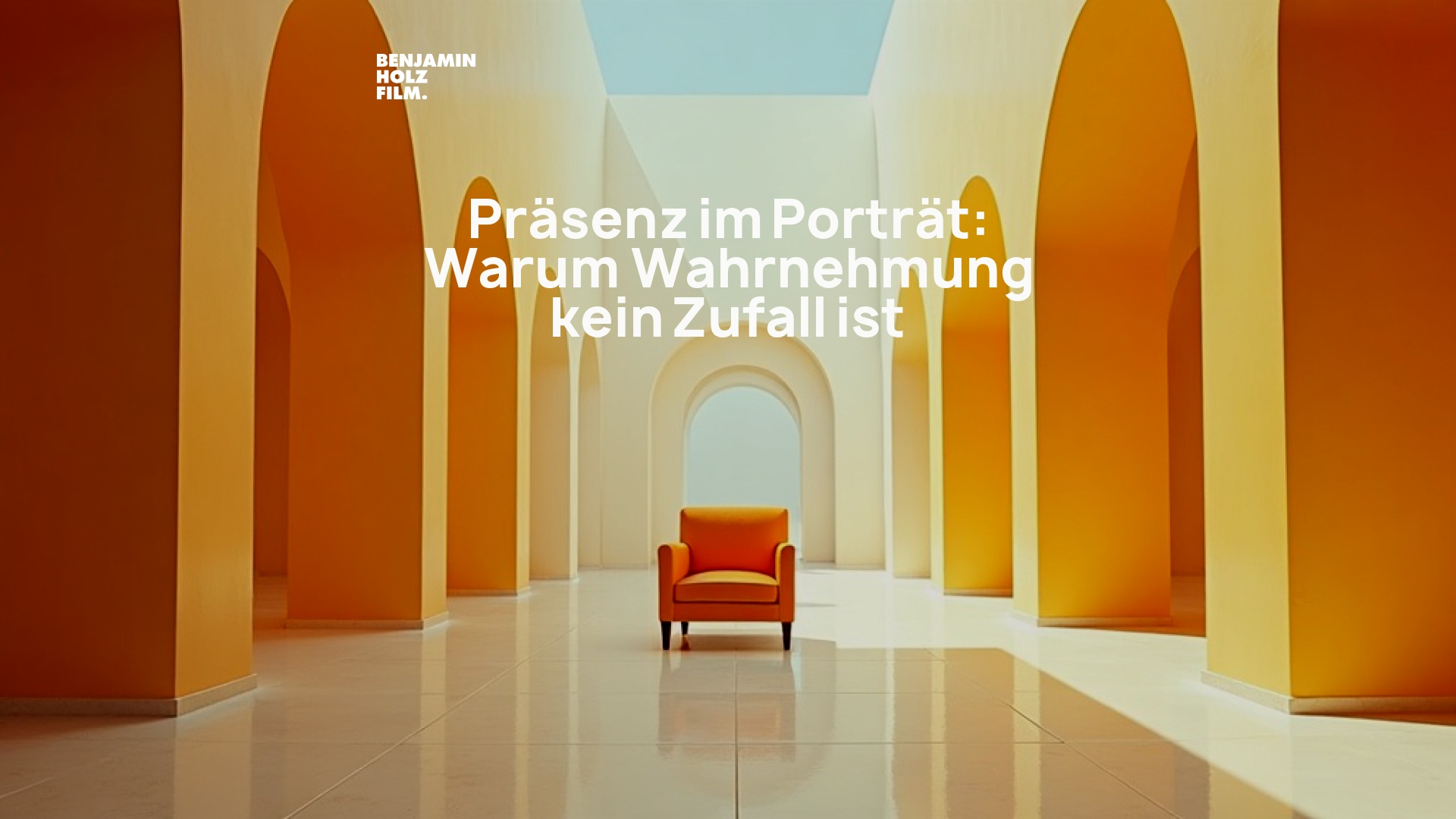 Statement-Bild: "Präsenz im Porträt: Warum Wahrnehmung kein Zufall ist"
